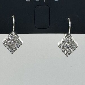 Pave Crystal Style Dangle Earrings by INC